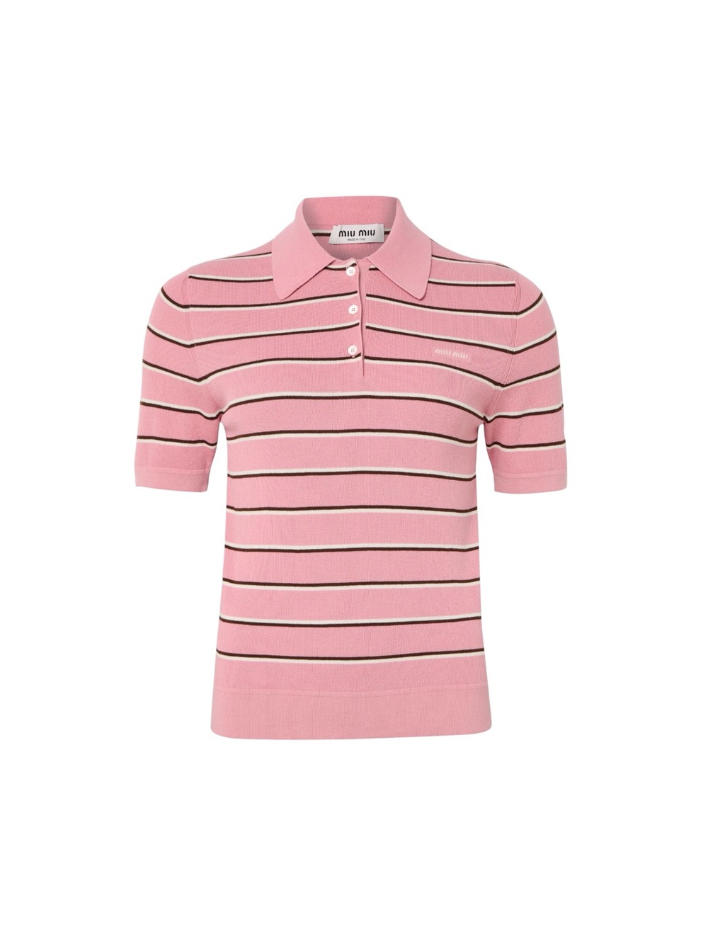 Miu Miu Cotton knit polo shirt It38